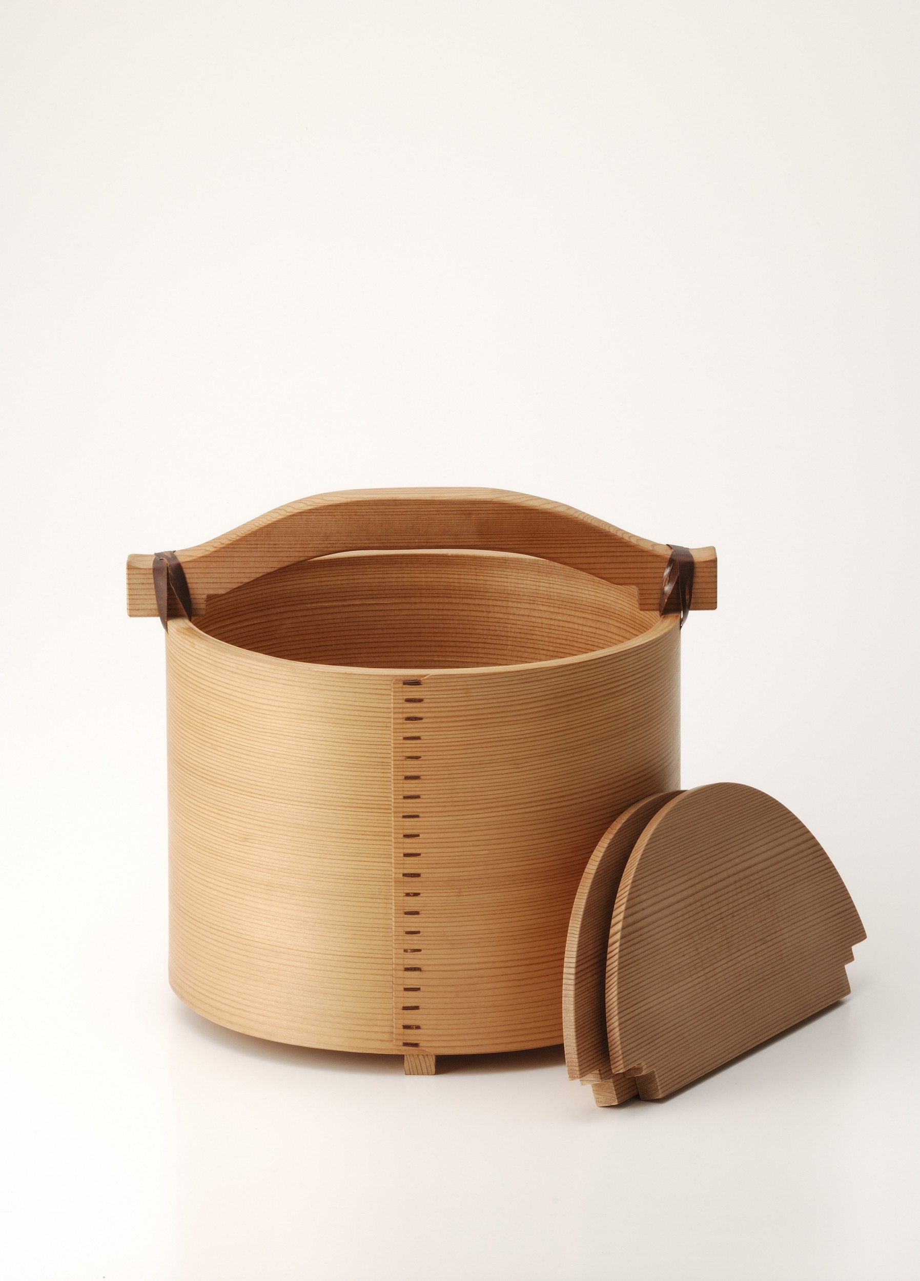 湯桶　茶道　曲わっぱ　紙箱入 茶道具湯桶（紙箱）